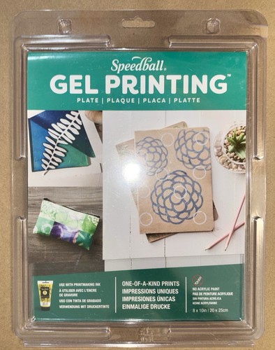 Speedball gel printing - gel, x