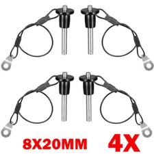 4Pc 8mm x 20mm Stainless Steel