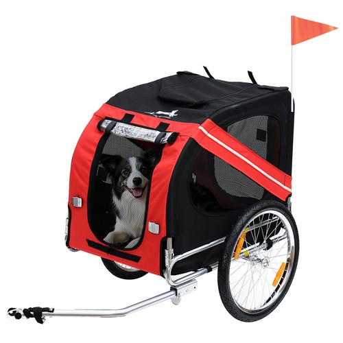 Pawhut pet bicycle trailer - trailer, dog