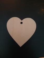 Wooden Heart Craft Shapes 10 x