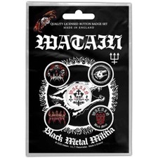 WATAIN black metal militia 2020 BUTTON BADGE PACK (5) official merch SEALED