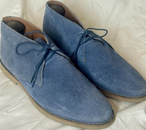 Frank wright blue suede chukka - suede,
