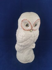 This Donegal Parian China White Owl Figurine Ornament Vintage