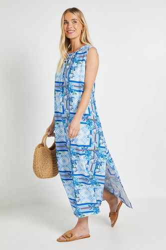 Wallis blue maxi dress - blue,