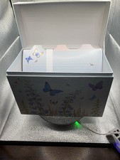 RECIPE BOX WITH CARD DIVIDERS