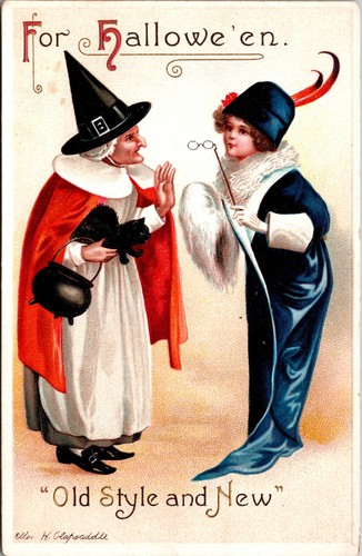Clapsaddle halloween postcard - clapsaddle,