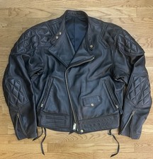 Langlitz Leathers Cascade Jacket L Men’s 44 Black Padded Columbia Motorcycle USA