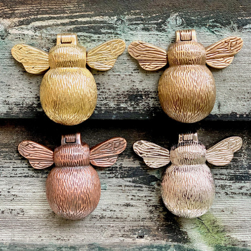 Solid brass bumble - brass, bee