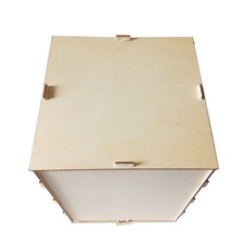 DIY Wooden Wedding Mailbox Post Box With Lock Rustic Hollow Gift E3E3