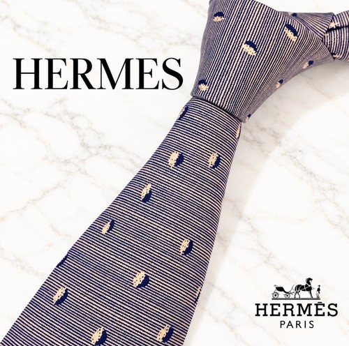 Hermes men silk tie purple - hermes,