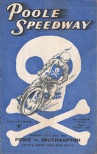 1956 Poole v Southampton Speedway Programme (30/7/56)