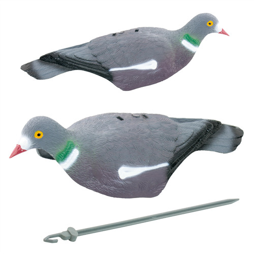 Decoy pigeon half shell - half,