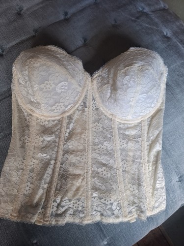 Dominique bridal cream bustier - bridal,