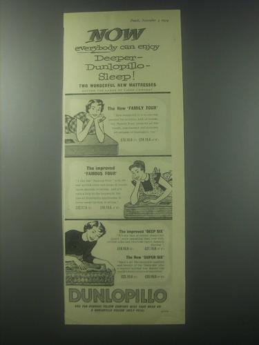 1954 dunlopillo mattresses - 1954,