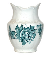 CHATSWORTH JHW & Sons Small Vase 5" Hanley England Durability Transferware 1900