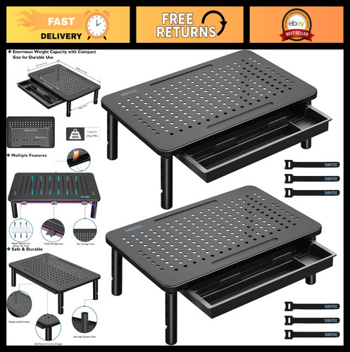 Adjustable monitor stand - monitor, riser