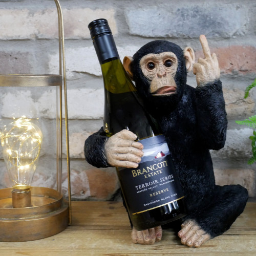 Wine holder black - wine, up