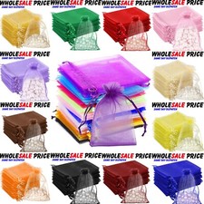 50-500Pcs Organza Gift Bags