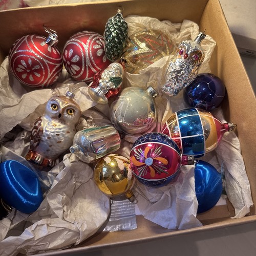 Vintage christmas baubles - vintage,