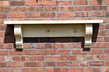 Large chunky solid pine mantle