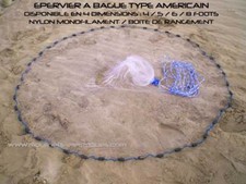 Hawk Fishing Net (4 Dimensions) - Fishing Cast Net American Style