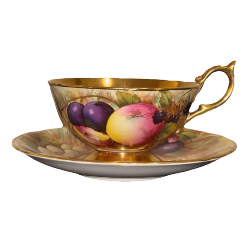 Aynsley orchard fruit gold tea - fruit,