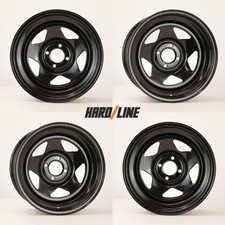 4x 15" x 8 steel wheels fit 89-05 Mazda  MX5 Mk1/2 Hardline TYPE-5 4x100 ET0