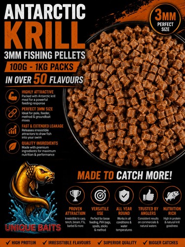 Antarctic krill 3mm fishing - krill,