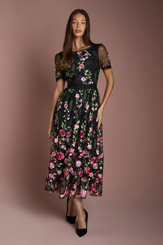 Coast black midi - black, dress