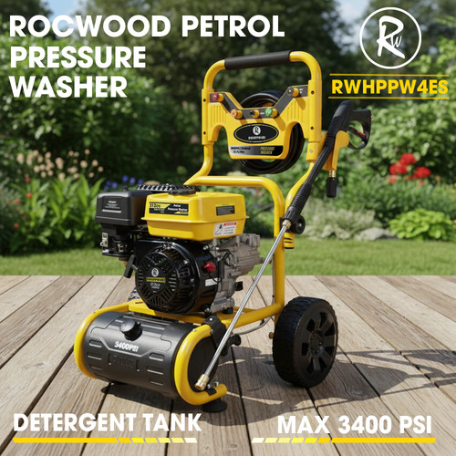 Rocwood petrol pressure washer - petrol,