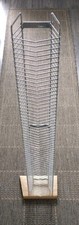 Chrome Metal Wire CD Tower