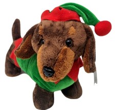 Elf Sausage Dog Plush Soft Toy