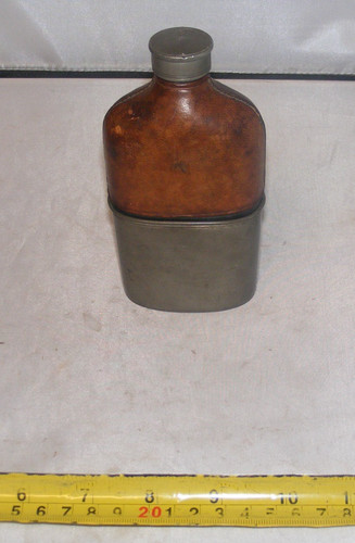 Vintage spirits flask - flask,, glass