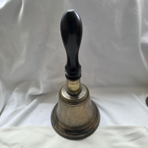 Bell cast brass with wooden - ,