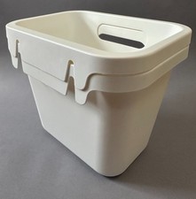 Ikea White Rationell Cabinet Waste Sorting Bins Stackable Hangable x 2