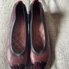 Ladies Spanish Ballerina Hispanitas Animal Print And Leather Shoe 4