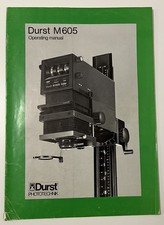 Durst M605 Enlarger Manual -