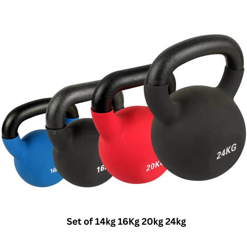 Neoprene kettlebell 24kg - neoprene, 14-24kg