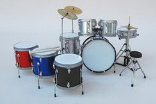 DRUM KIT SET MODEL MINIATURE GIFT BOXED DECORATIVE ACOUSTIC BRAND NEW / DRUM