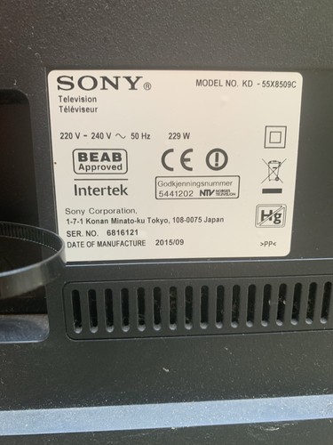 Sony bravia kd 55x8509c - tv, kd-55x8509c