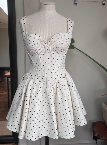Polka dot corset dress - dot,