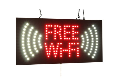 Free wifi sign - free, neon