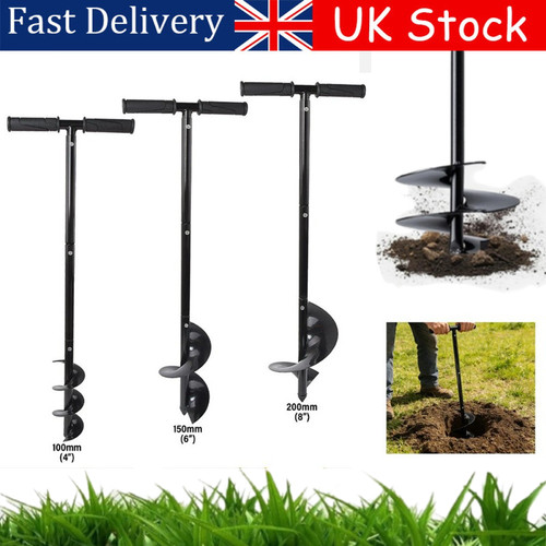 Fence post hole auger steel - post,