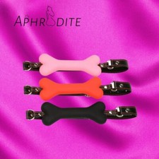 Dog Bone Fetish Ball Gag Open