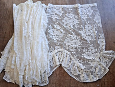 Vintage Ivory Lace Frill Net