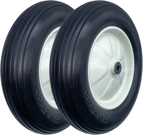 Flat free wheelbarrow tires - flat,