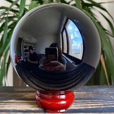 4.73LB  Natural Obsidian Crystal Ball Spiritual Healing Specimen