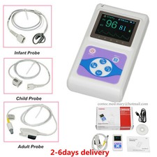 Contec CMS60D Handheld Pulse Oximeter with Adult, Paediatric & Neonatal 3 Probes