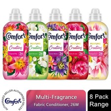 Comfort Fabric Conditioner Perfume Creations 26 Washes - 780ml, 8 Pack
