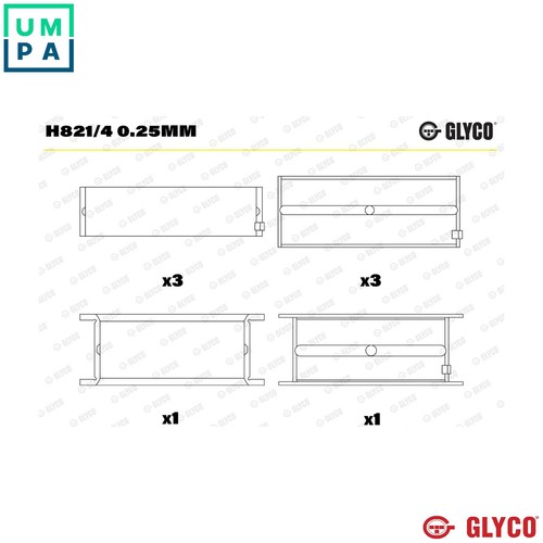 Crankshaft bearing h821 - crankshaft, h821/4